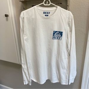 REEF Long Sleeve T Shirt L White